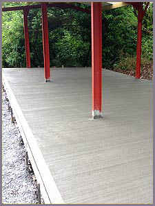 Concrete Work - with smooth, tamped, brushed or even imprinted finishes.
