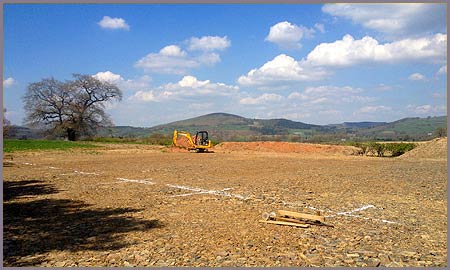 Site dug out and prepared by ALW Contracts.